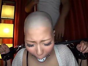 Japanese teens get headshave and nude