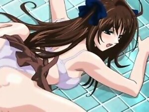 Stunning anime babe gets passionately fucked and covered in cum