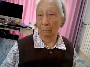 Old Japanese granny experiences wild anal sex in her last years.